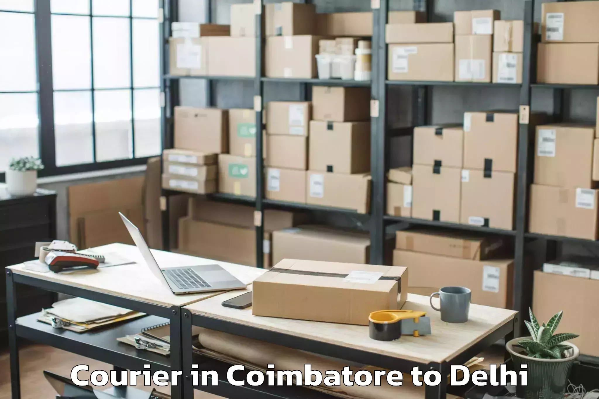 Reliable Coimbatore to D Mall Paschim Vihar Courier